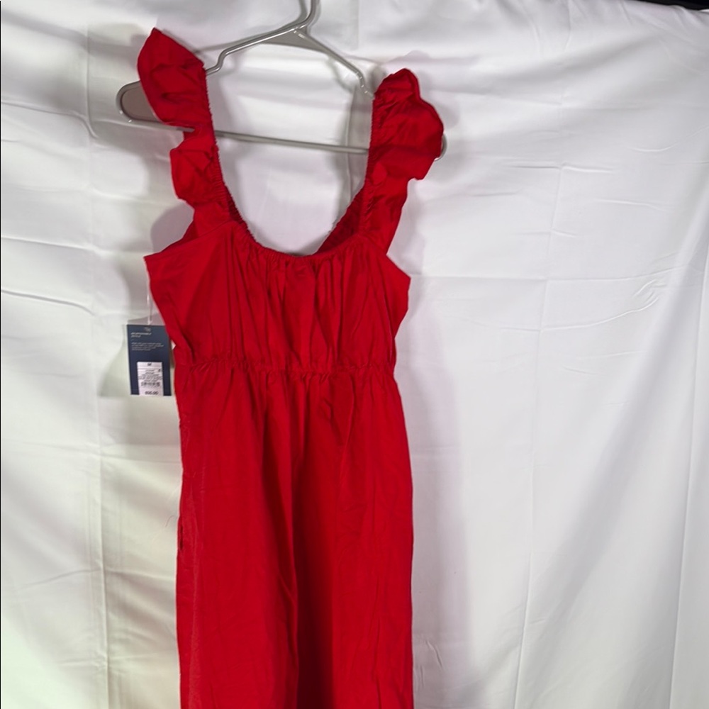 Universal Thread Red Ruffled Smocked Maxi Dress - Picture 9 of 15